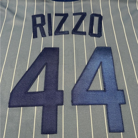 Authentic Majestic MLB Chicago Cubs Anthony Rizzo Baseball Jersey - Picture 9 of 11